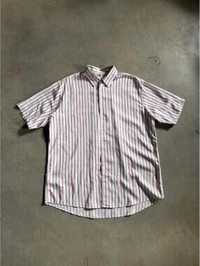 Soulland Stripe Button Up Shirt Sz M/L